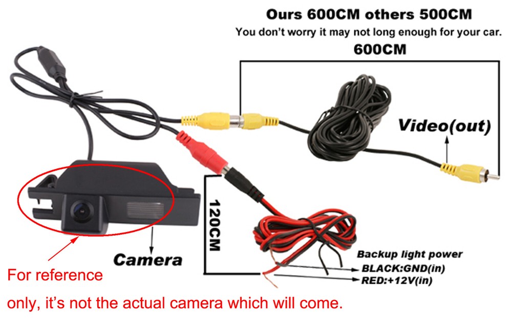 RCA-Plug Car Reverse Rear View Backup Camera For Honda Element 2009 2010 2011 US