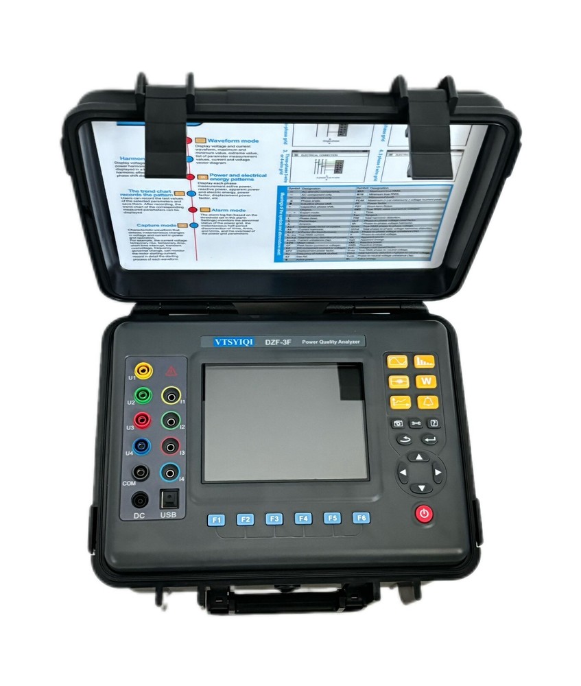 Three Phase Power Quality Analyzer 3 Phase Energy Quality Analyzer 1.0A~1000A
