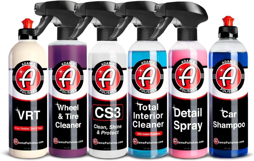 Essential 6-Piece Auto Detailing Kit by Adam's - Pro Quality, DIY Friendly