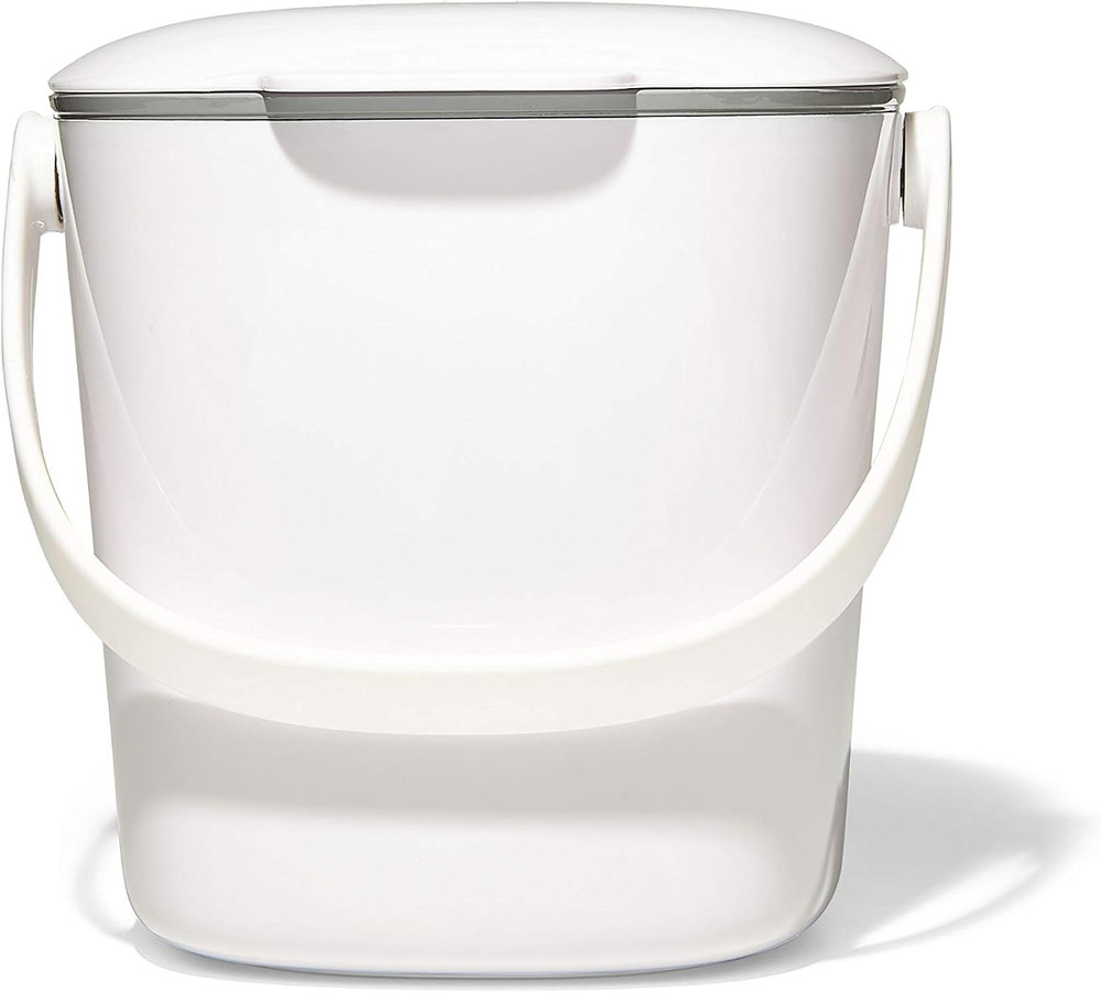Good Grips Easy-Clean Compost Bin, White - 0.75 GAL
