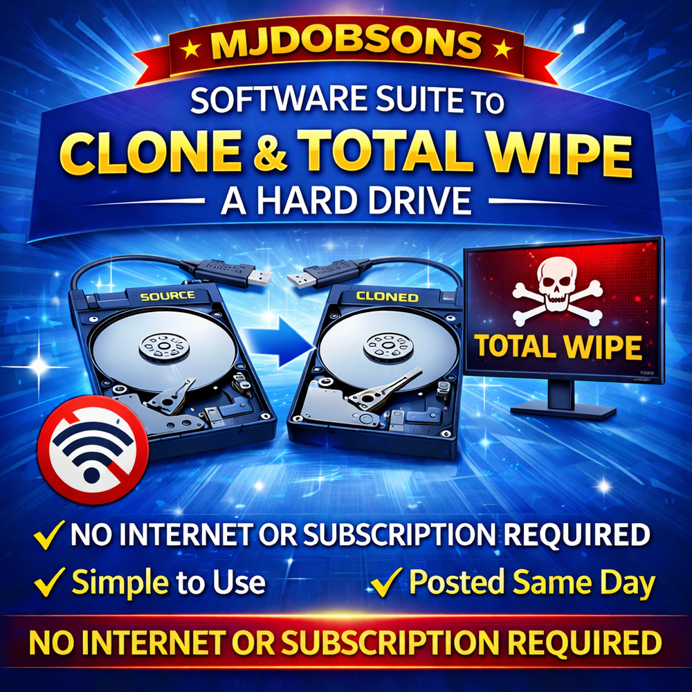 Drive Delete Laptop Hard Drive Clone DISK IMAGE BACK UP DUPLICATING SOFTWARE DVD