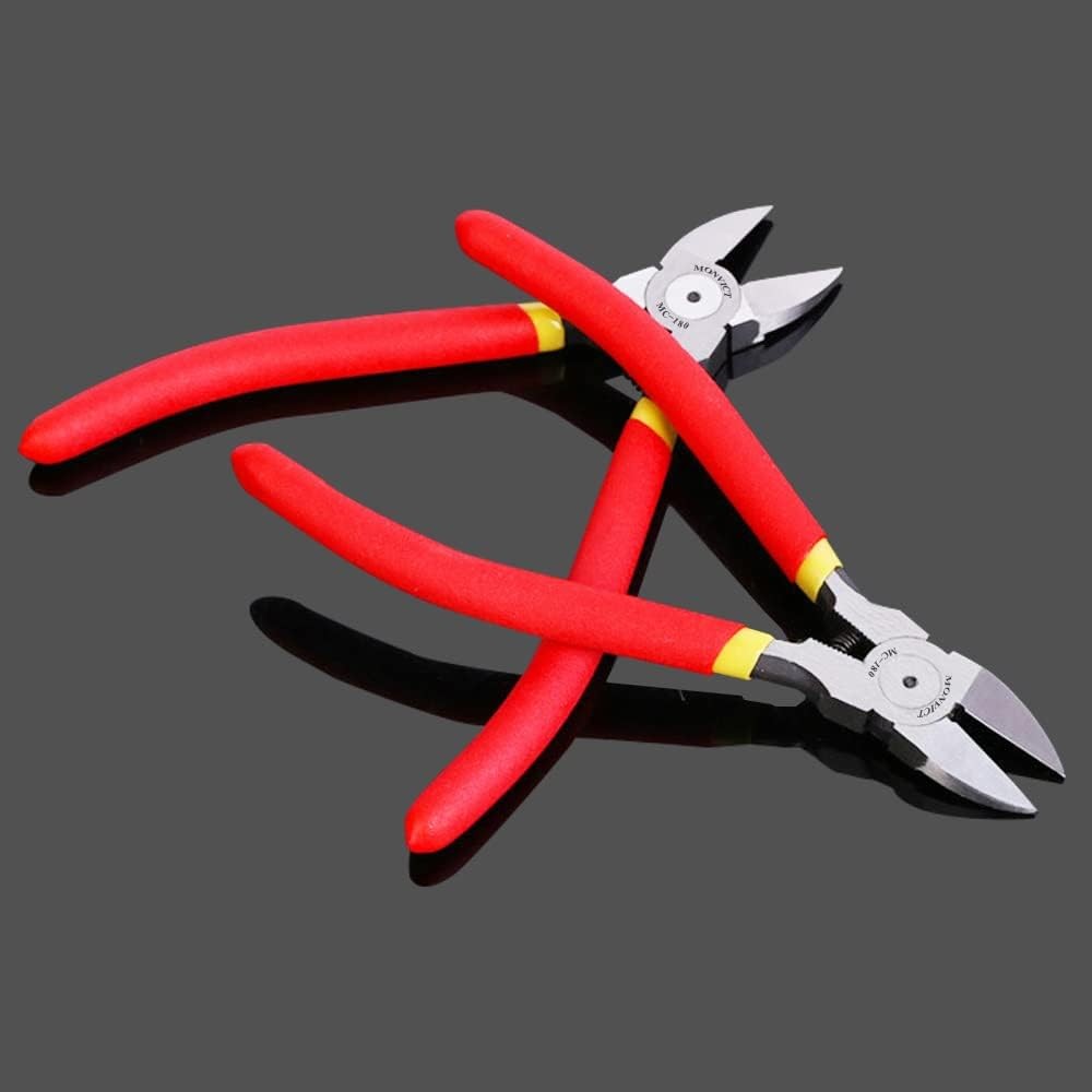 MONVICT Wire Cutters, 6 inch Precision Flush Side Cutters with 6- Pack 1