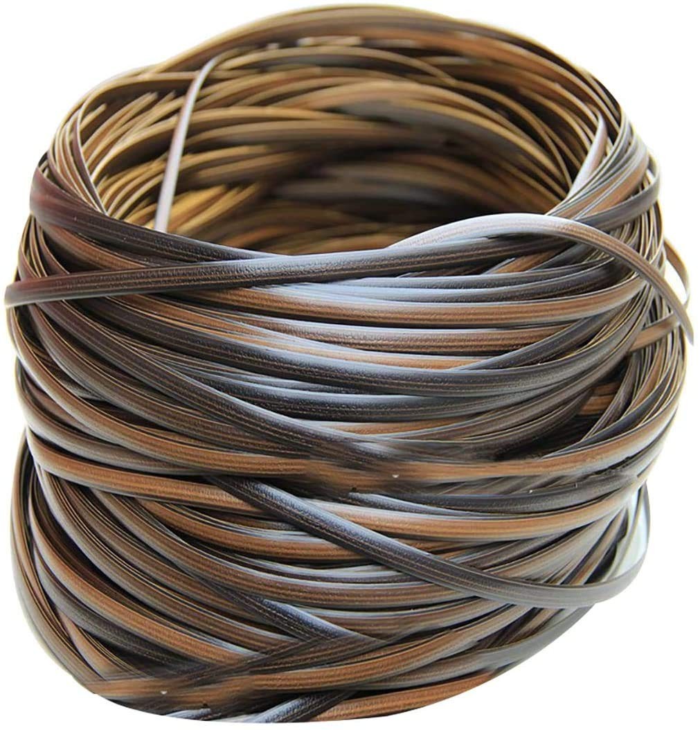 CoolsomeJies 230FT Wicker Repair Kit,Coffee Brown Gradient Wicker Chair Repai...