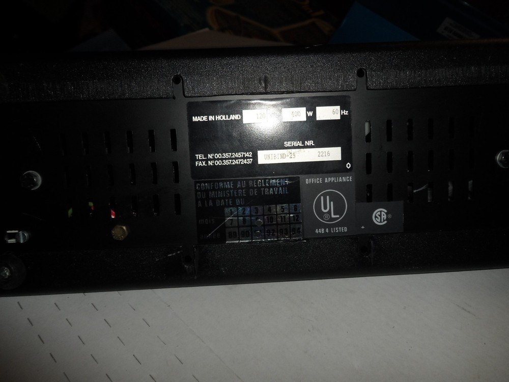 Unibind 25 Thermal Book Binder