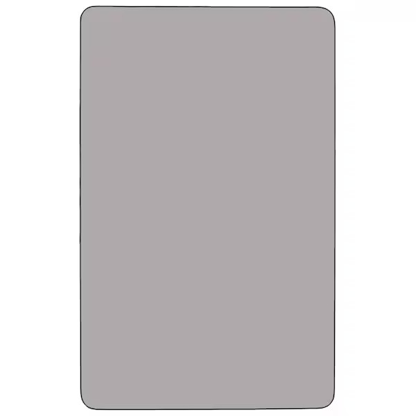 Rectangle Activity Table, Chrome, Laminate, Particleboard, Steel, Grey Flash