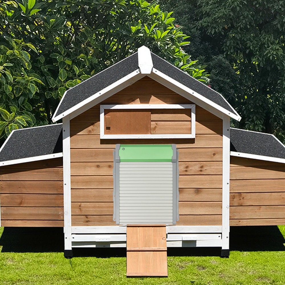 30*10*37cm Wall-mounted Automatic Chicken Coop Door with Light Sensor