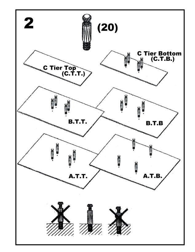 3 Display Level Standing Shelf Unit Waterfall Table Display 60"x42"x39" | MAPLE