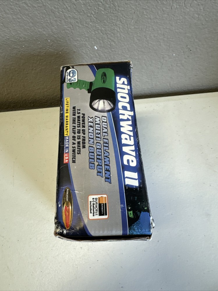 Waterproof Divers Flashlight Princeton Tec Shockwave II Blue Dive Light