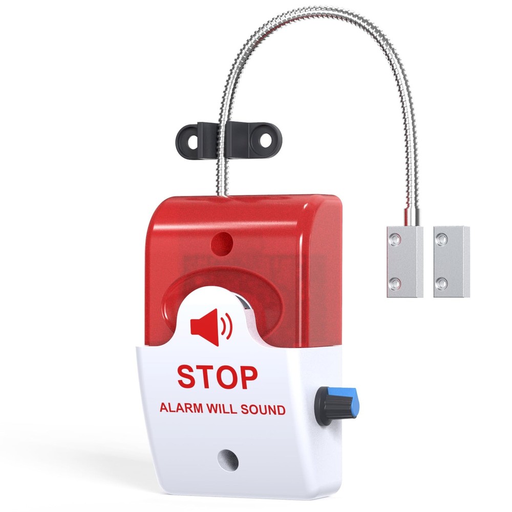 Exit Stopper Door Alarm with 110dB Siren, Emergency Exit Security Device, Eas...