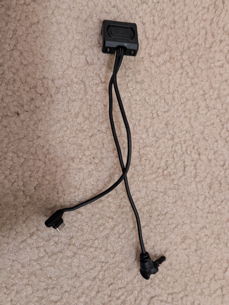 Unity Tactical Modbutton Dual Lead 7" USB-C/Crane, Black
