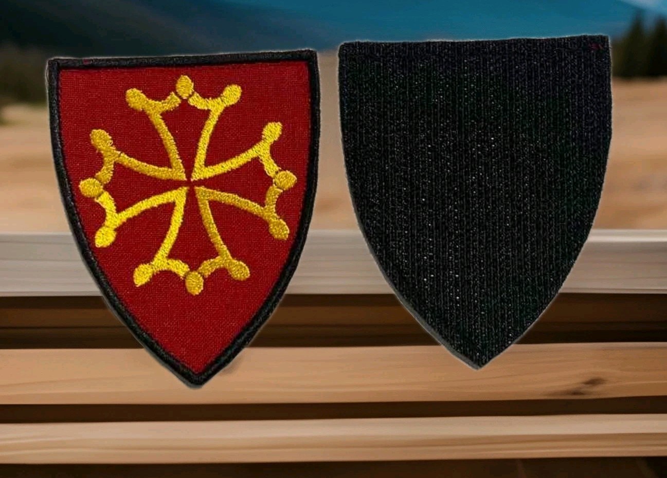 Chevron with the coat of arms of the County of Toulouse. Raymond VI. 1156–1222.