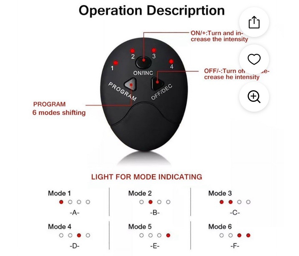 EMS Trainer Wireless Muscle ABS Stimulator Host Replacement Smart Controller