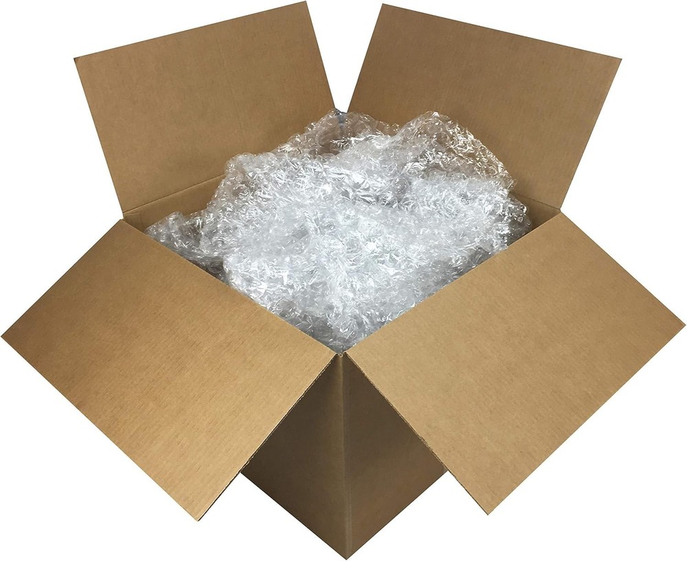 Perforated Bubble Cushioning Wrap - Medium 5/16", 24" x 100' Roll, Clear