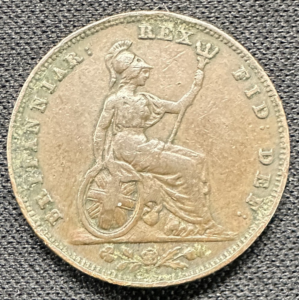 Great Britain - 1826 George IV Farthing -Extremely Fine - NICE