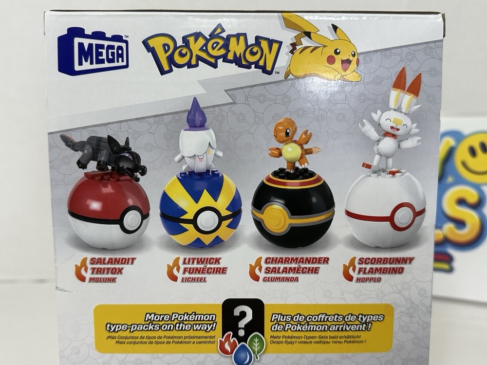 MEGA Pokemon Fire Type Trainer Team 105pcs Building Block New