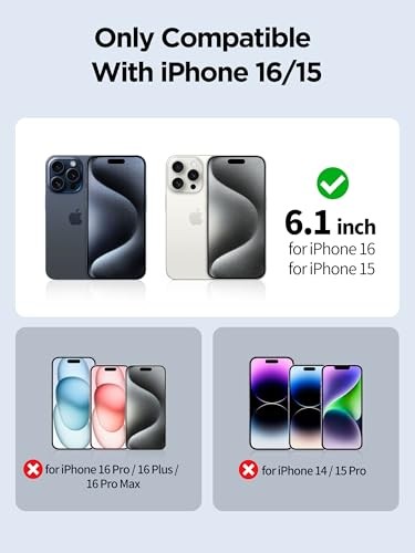 Compatible for iPhone 16 Privacy Screen Protector Tempered Glass 6.1 Inch,