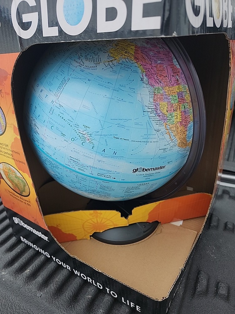 Replogle Traveler Desktop Globe Display Box, Blue