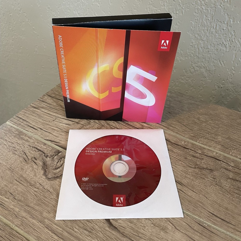 Adobe CS5.5 Design Premium for Windows DVD Version InDesign Photoshop Flash
