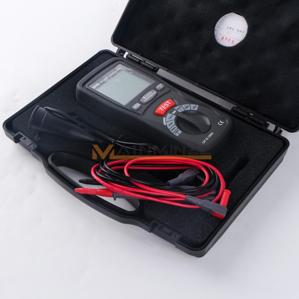 ONE NEW CEM DT-5505 Insulation Testers Large Dual Display with Backlight