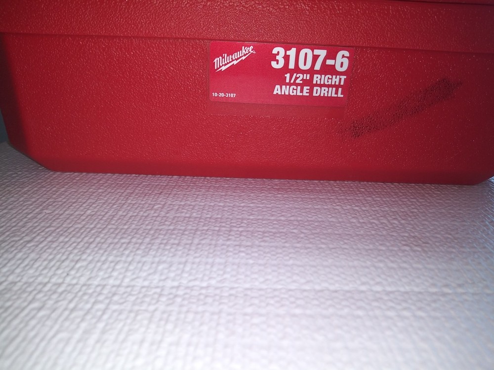 Milwaukee 1/2in Right Angle Drill Kit, 3107-6 variable speed, forward, reverse