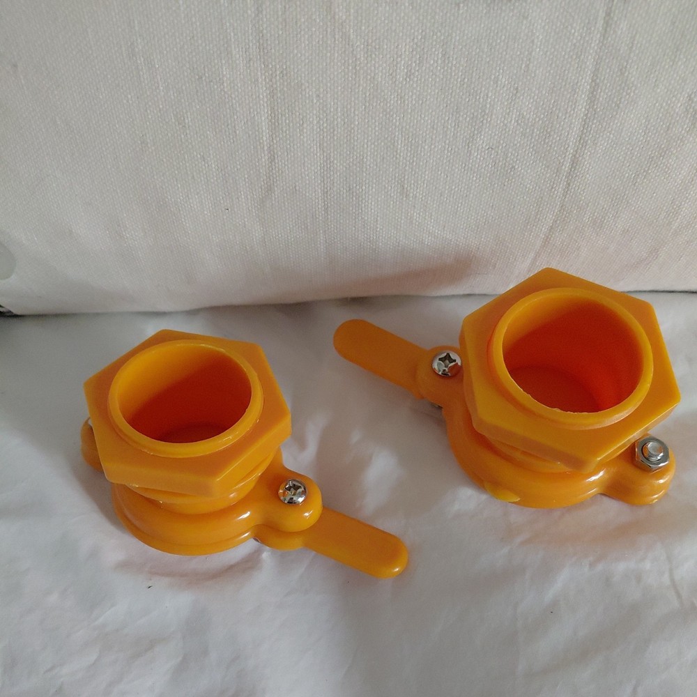 2 Honey Gate Valves For Extracting