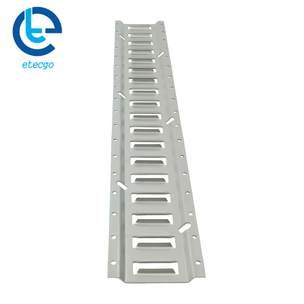 4x 3' Silver E Track Rails Galvanized Steel Construction For Freight Trailers