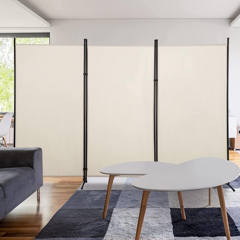 3 Panel Room Divider Folding Privacy Screen 5.9FT Partition Room Separators W/
