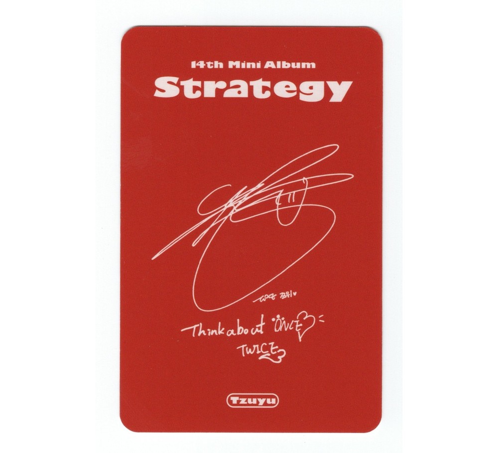 Twice Tzuyu Photocard | Strategy