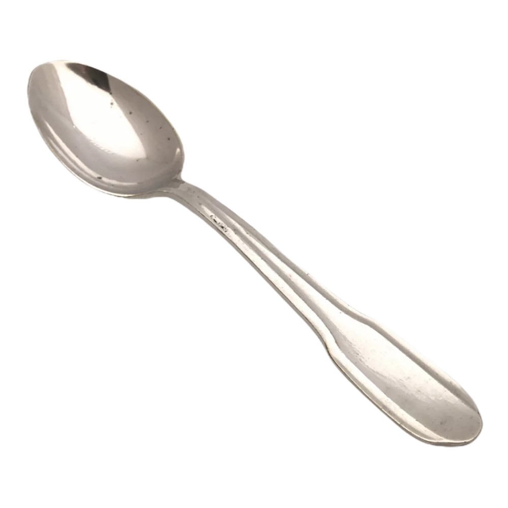 Reppel Massif Silverplate Teaspoon 5 3/8" Deco Style Flatware Vintage Silverware