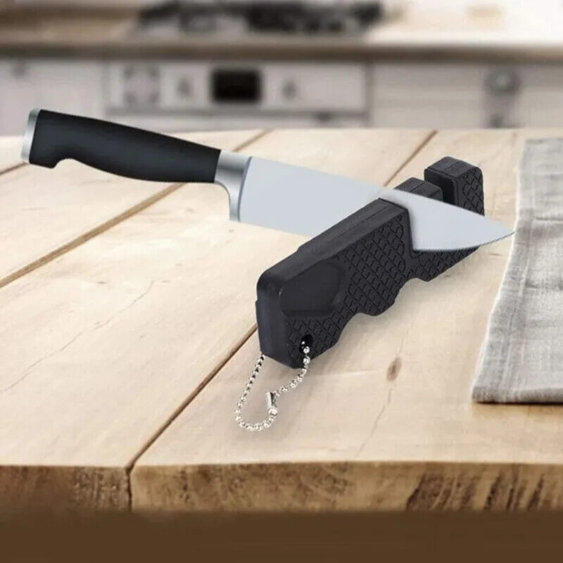 Outdoor Pocket Knife Sharpener Mini Portable Ceramic Tungsten Sharpening Tool