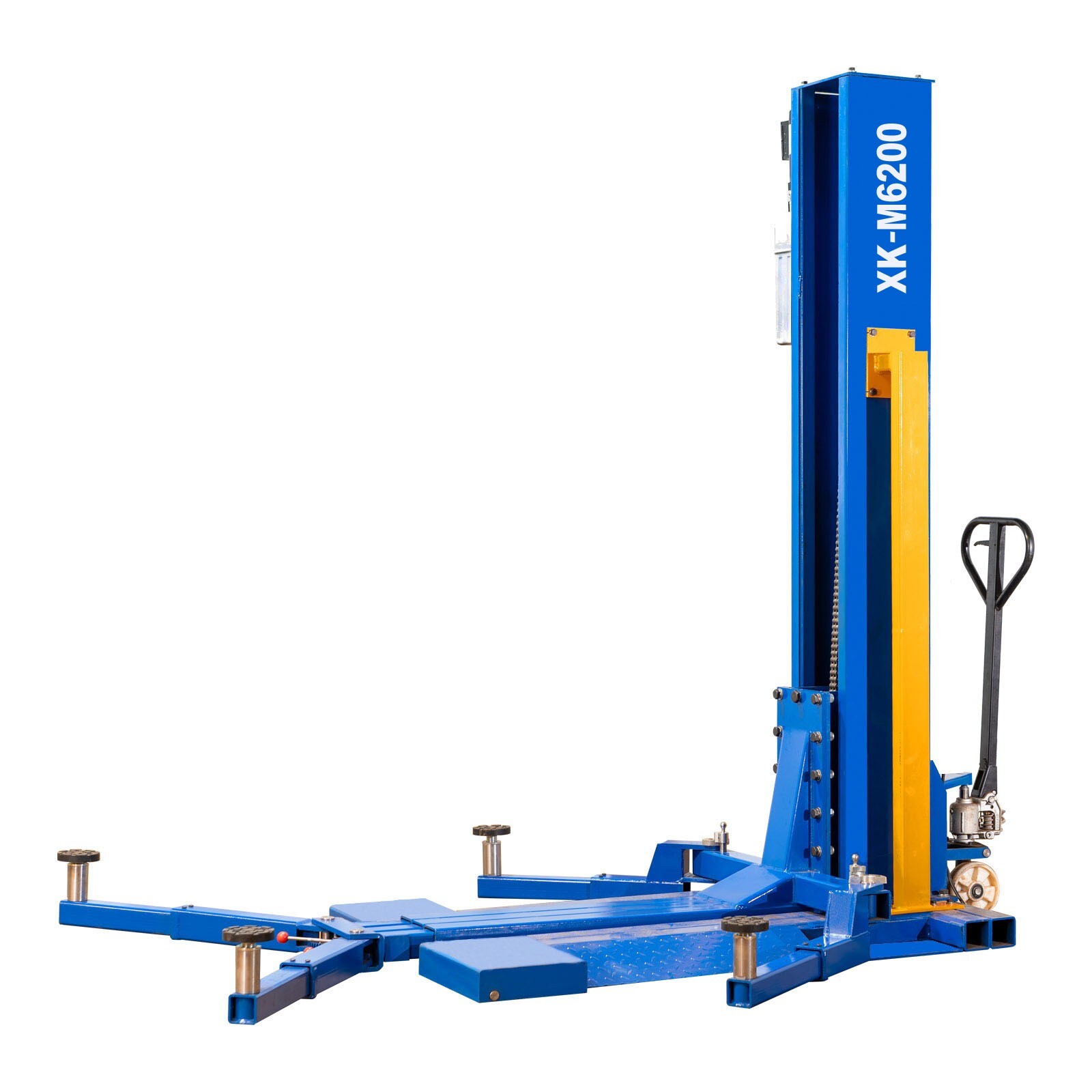XK 6,200 lb Single Post Lift Portable 220 VOLT