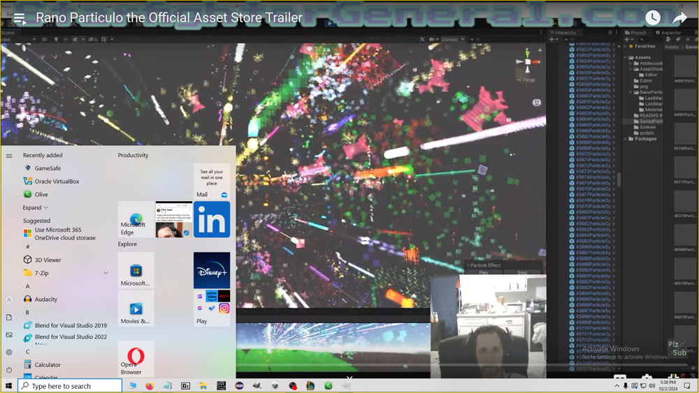 Unity3d: RANO PARTICULO PARTICLE EFFECT GENERATOR! Making games never so fun.