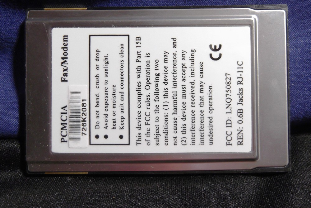 ActionTec DataLink PC CARD 28.8 Fax/Modem - EUC