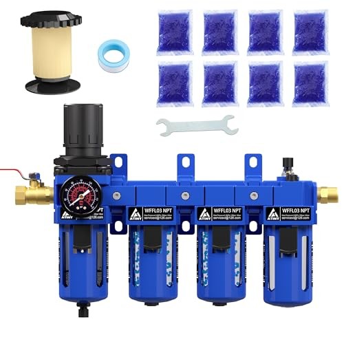 3/8" NPT Compressed Air Filter Regulator Lubricator Combo,Air Compressor Dryer