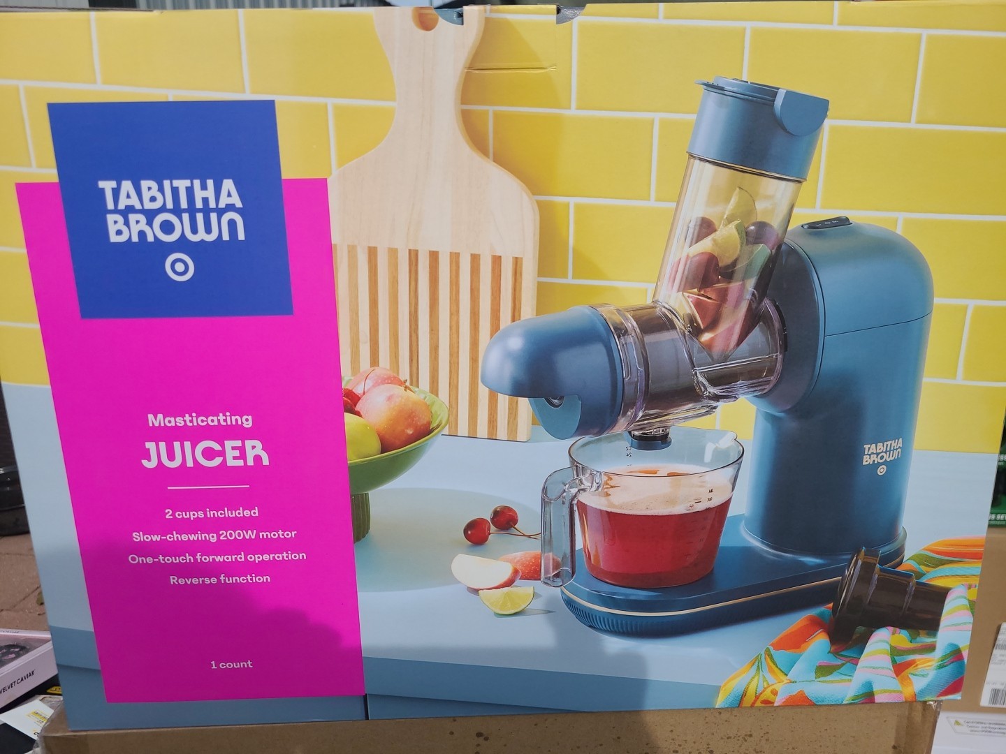 Electric Masticating Juicer Dark Teal Blue - Tabitha Brown