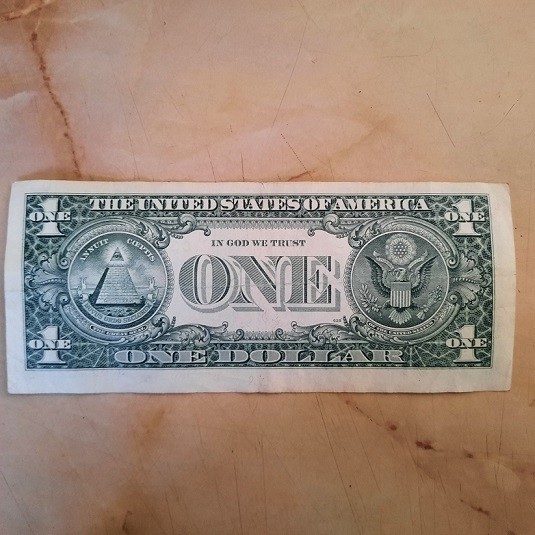 1995 $1 Faulty Cut Error, Misalignment Reverse, C33984332F