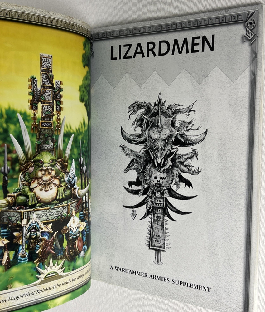GAMES WORKSHOP: WARHAMMER LIZARDMEN, Rulebook Supplement Codex, 2003