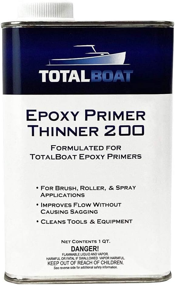 Totalboat Epoxy Primer Thinner 200 Marine Solvent