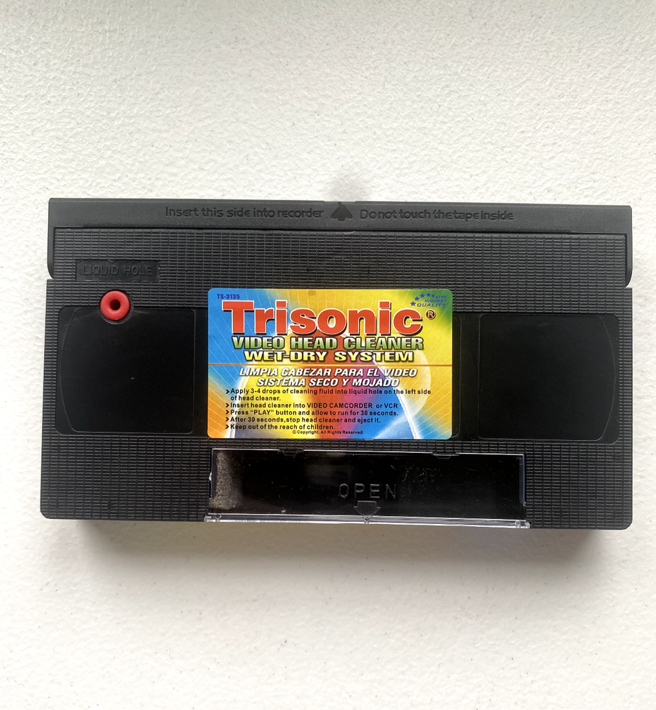 VHS VCR Video Head Cleaner (CLEANING SOLUTION NOT INCLUDED)