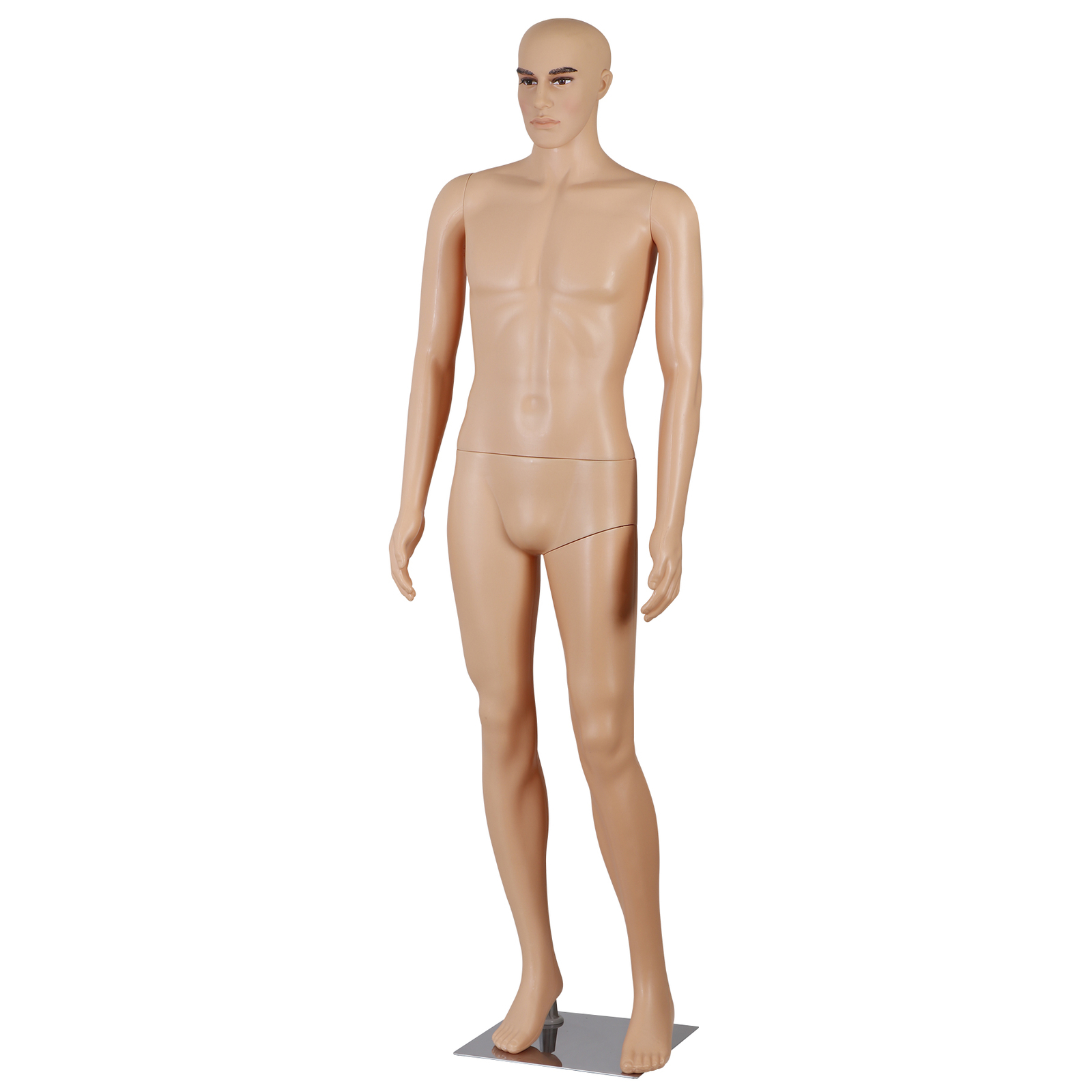 Male Mannequin Full Body 71 inch High Realistic Clothing Mannequin with Base
