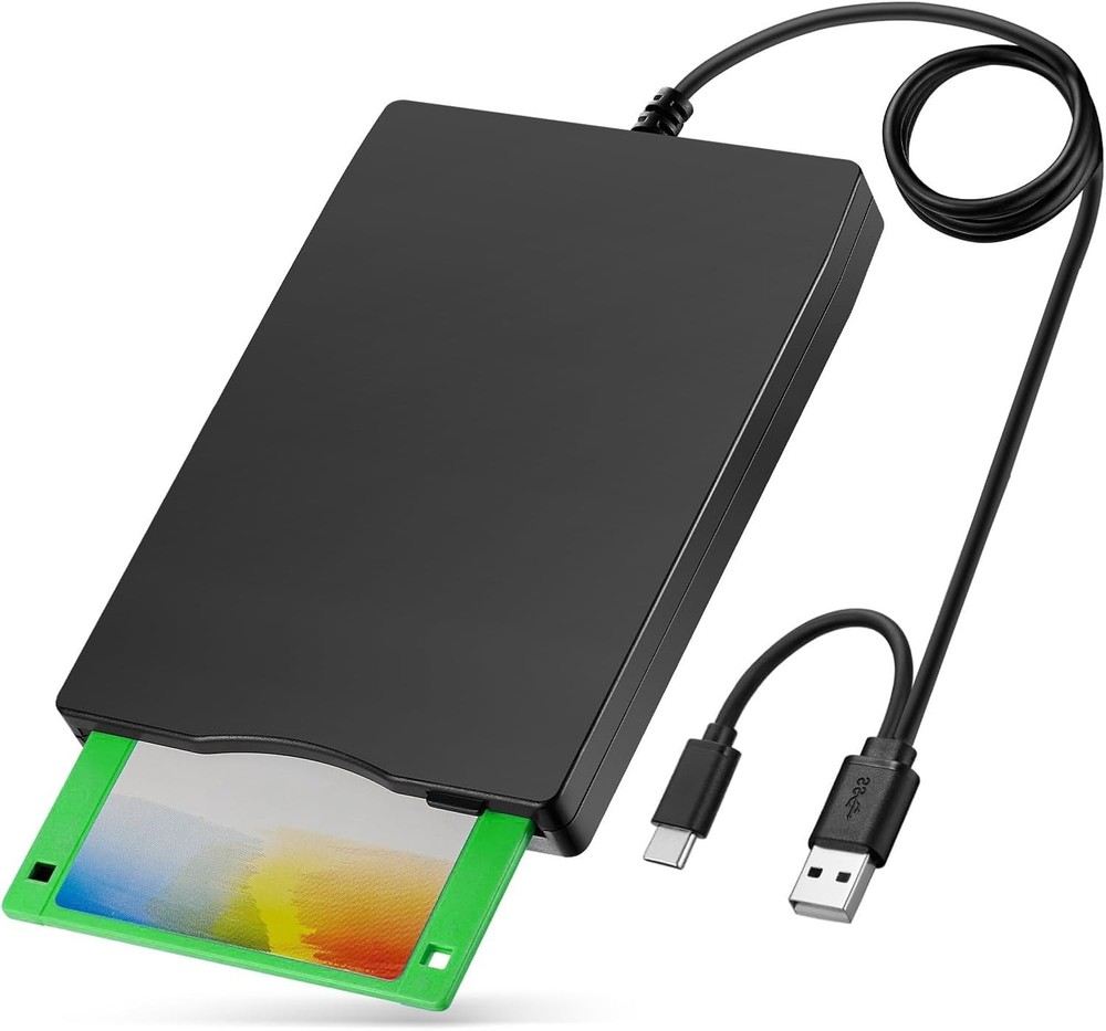 Floppy Disk to USB Adapter - External 1.44MB Reader for Seamless Connectivity