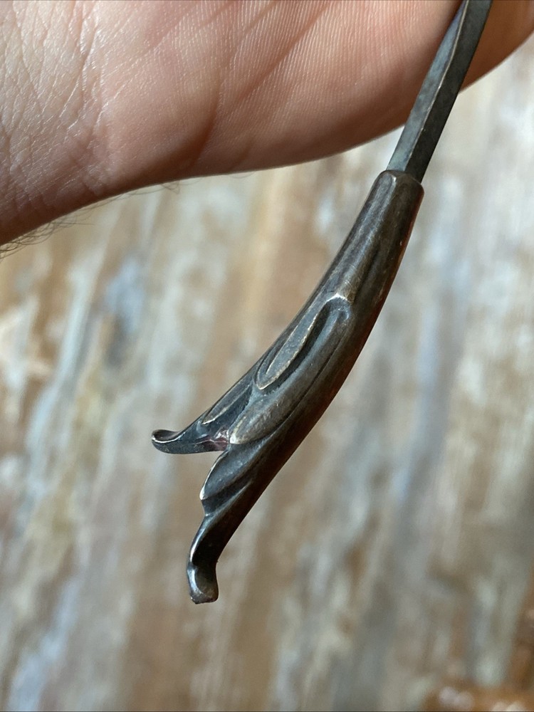 Antique Primrose Plate EP Silver Twisted Handle Vtg Candle Snuffer E.P. Copper