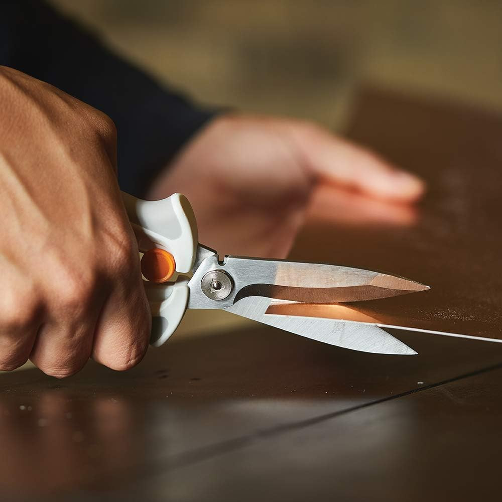 Crafts Easy Action Powercut Snips, 8, White/Gray