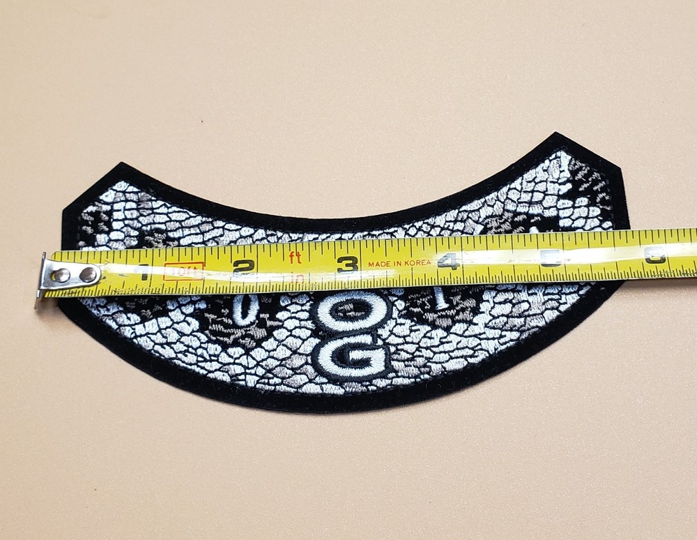 Harley-Davidson Rocker Patch, Hog 2014, Snake Skin