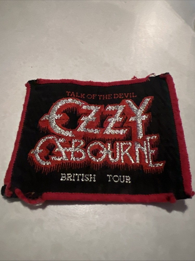 Ozzy Osbourne Talk Of The Devil British Tour 1984 Vintage Patch Original