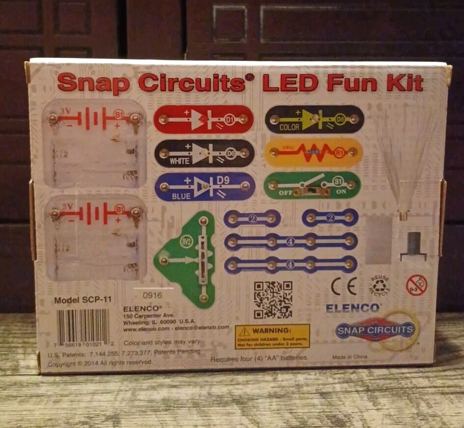 Snap Circuits Strobe Light & Sound Kit Electroncis Lerning Kit STEM Elenco SCP14