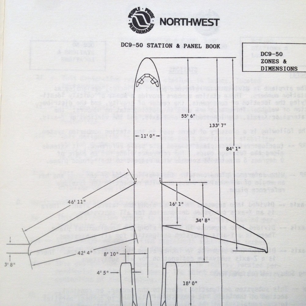 DC-9-50 Maintenance & Engineering Station & Panel Location Handbook