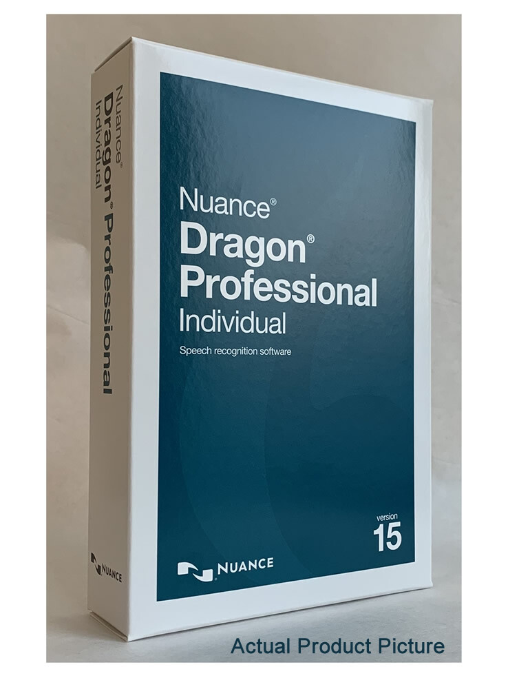 Nuance Dragon Professional Individual 15 - Retail Box w/ Headset, K809A-G00-15.0