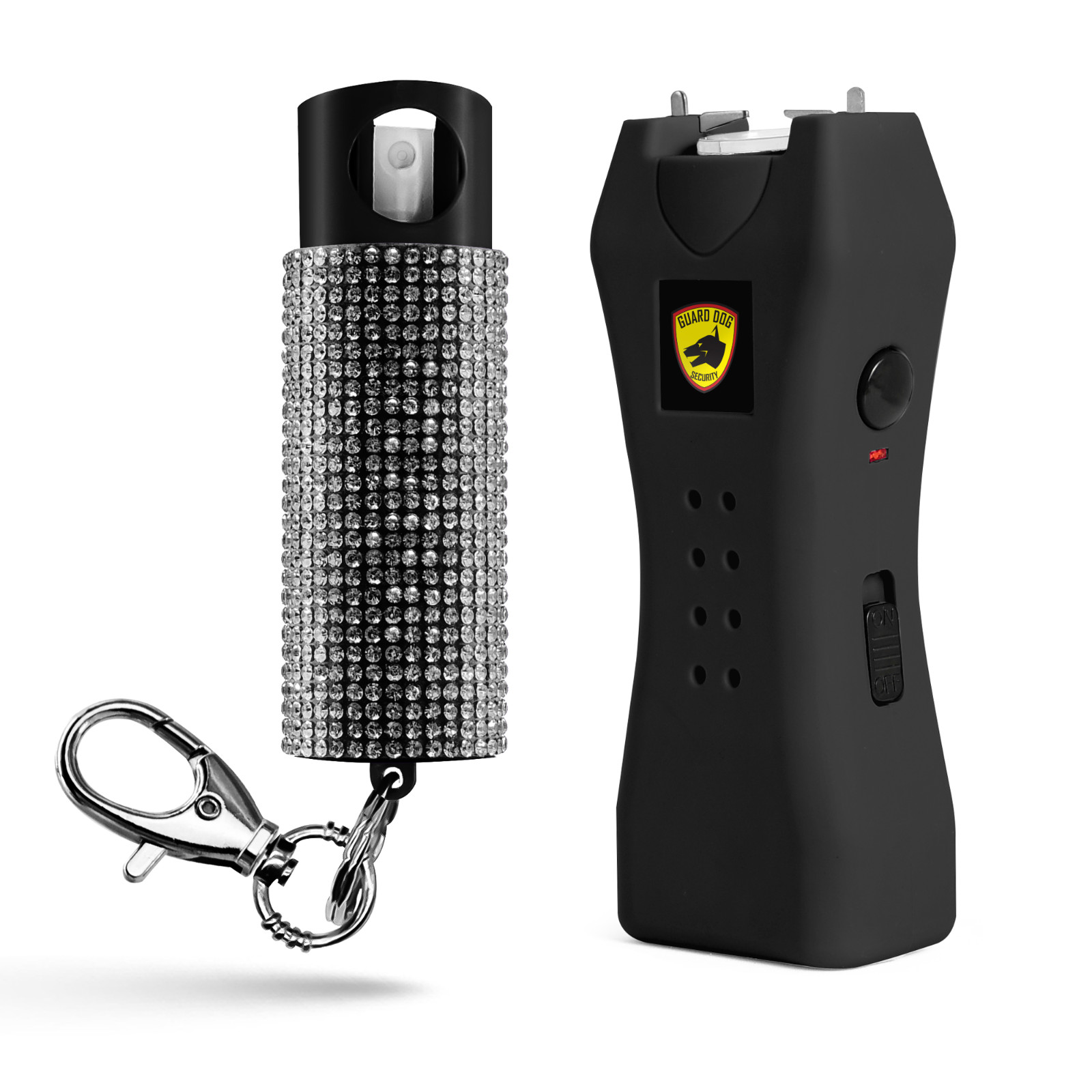 Pepper Spray and Stun Gun Combo with Rechargeable Flashlight