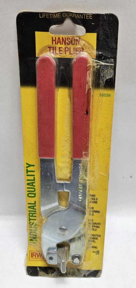 Hanson 50539 Tile & Glass Cutting Pliers 2 tools in one